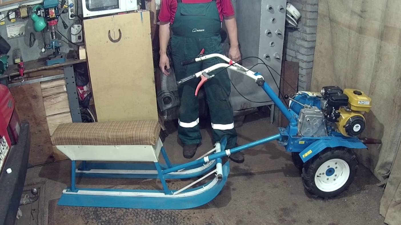 Мотобуксировщик Часть 2 Сани