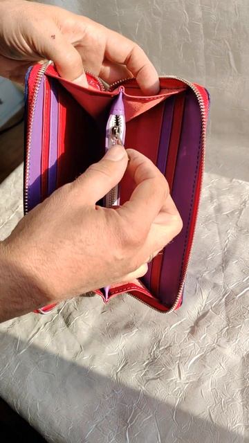 Портмоне женское. Изделия из кожи. СКСтиль. Видео обзор: Котик в сирени 2. смотреть онлайн