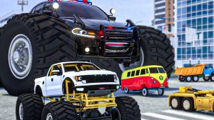 Машинки летают и прыгают! Развивающие мультики Машины помощники. Мультфильмы про машинки