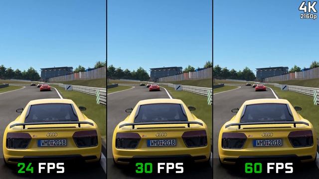 4K 24 Fps Vs. 30 Fps Vs. 60 Fps | 2160p GAMING Comparison High Graphics