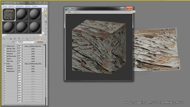 3ds Max Tutorial Part 13: Material Editor Maps (Diffuse, Bump, Reflection and Opacity) смотреть онлайн