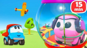 Грузовичок Лева - Башня управления полетами и НОВЫЙ ДОМ на ферме. Мультики про машинки для детей