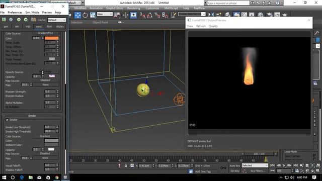 3DS MAX FUmefx Tutorial Create Simple Fire смотреть онлайн