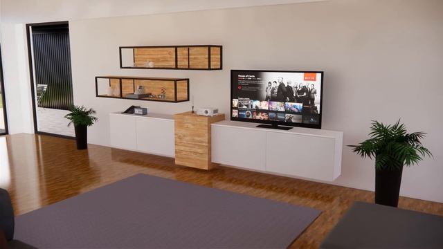 Floating TV Shelf, Stunning and Simplicity (redesign) Realistic Render - Enscape for Sketchup смотреть онлайн