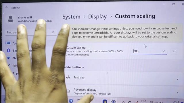 Custom scaling in Windows 11 смотреть онлайн