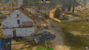 Wot blitz танки КВ-1С М3 гемплей.