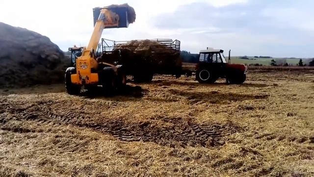 Nakládání slámy Z.A.S Zbizuby *JCB,Zetor смотреть онлайн