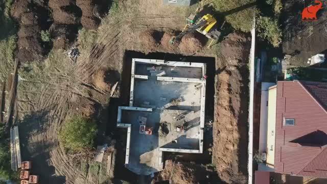 Доставки и монтажа фундаментных блоков.