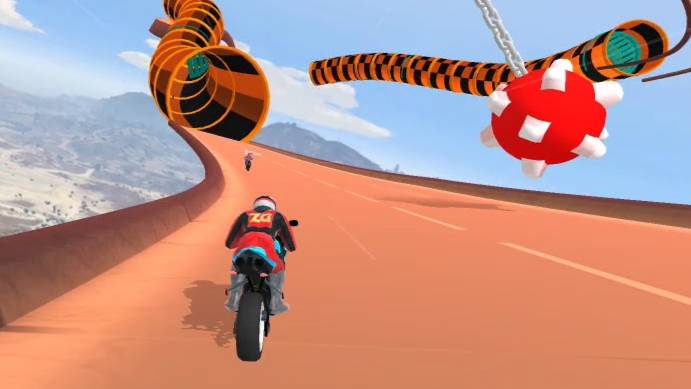 Мультфильм Гонки на мотоциклах Bike Race Master, уровень 29 смотреть онлайн