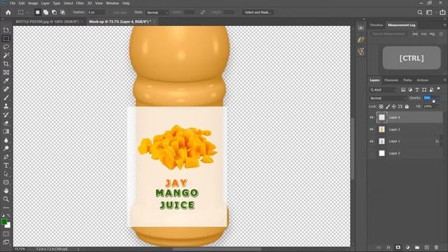 How To Make A Drink Bottle Mockup | Photoshop Mockup