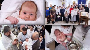 Крещение младенца Килиана в Сретенском храме Патриаршего центра духовного развития детей и молодёжи