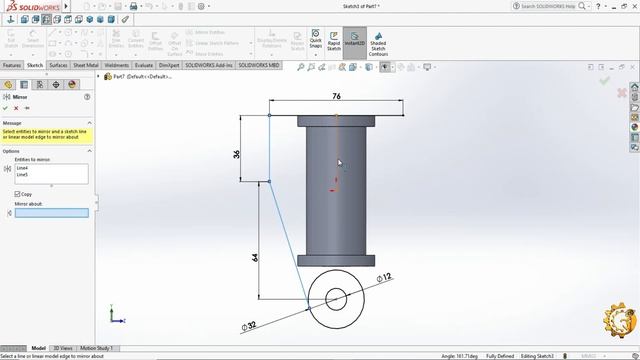 3D CAD MODEL- SOLIDWORKS FOR PRACTICE. EXERCISE #104 смотреть онлайн