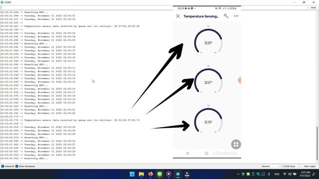 Print Temperature Sensor Data To An IoT Server (Blynk) Arduino ESP32S2 Cucumber - Project 3 смотреть онлайн