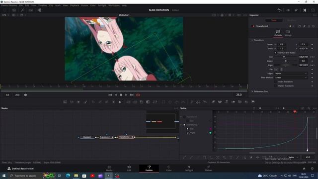 Smooth Side Rotation like After Effects in Davinci Resolve смотреть онлайн