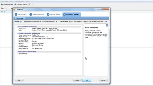 Acronis .tib in VMWare konvertieren смотреть онлайн