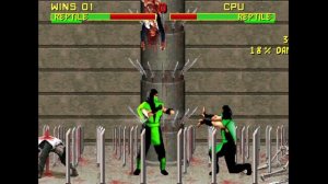 Mortal Kombat I (1992) Remake | Arcade | MUGEN Прохождение За Рептилию