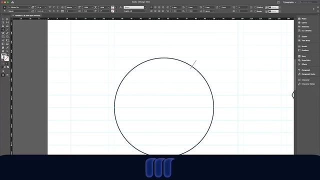 How to curve text around an Object - Indesign Tutorial 01 смотреть онлайн