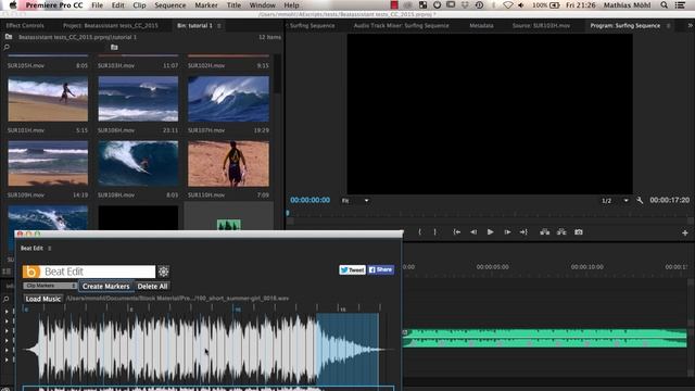 BeatEdit for Premiere Pro - Tutorial 1: Automatic Edits In Sync with the Music смотреть онлайн