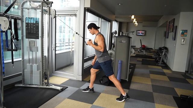 Single Arm High Cable Row