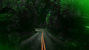 Арт футаж дорога путь перемещение лес. Art footage road path moving forest.