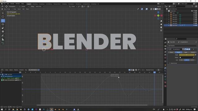 Blender - Animación de Texto 3D en Blender y EEVEE - Tutorial (Nueva versión en la descripción) смотреть онлайн