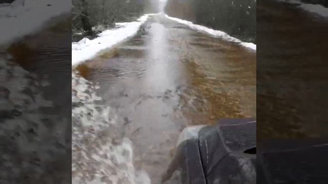 Затопленная дорога в апреле на дачу😣😣😣 СНТ Родник, Талдомский район смотреть онлайн