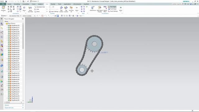 NX10 Teaser | Roller Chain Simulation / Animation смотреть онлайн