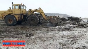 Трактора Кировец. К-701. Ковыряем навоз. JCB копает червей)