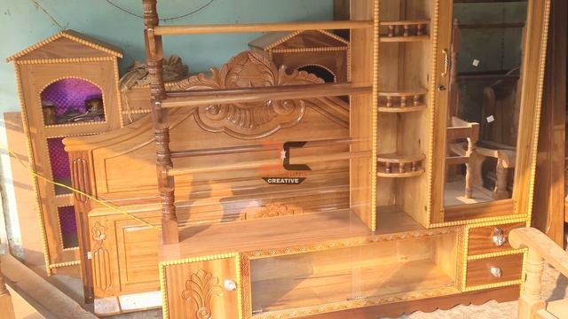 Box Alna With Dressing Table | Almirah Set Alna | Wooden Box Alna | Simple Bed Design смотреть онлайн