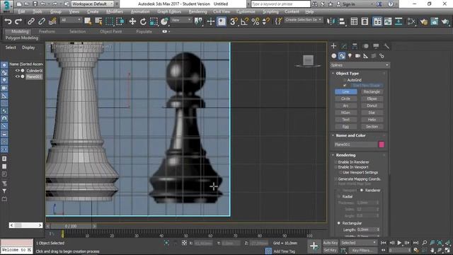 Створення та друк шахматних фігур. Пішак та тура в 3ds Max, Simplify3D смотреть онлайн