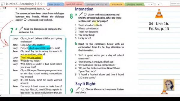8. Spotlight 9. Module 1. Unit 1b part 2