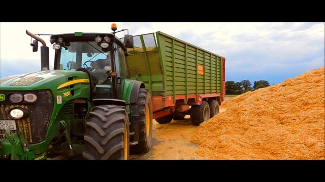 Stroh Häckseln / John Deere 7930 / Claas Jaguar 870 / Fendt Favorit 824 смотреть онлайн
