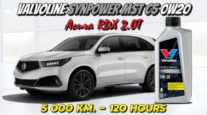 Valvoline SynPower MST C5 0w20 (отработка из Acura RDX 2.0Т - 5 000 км., 120 моточасов).