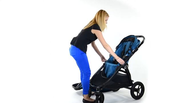 How to fold the City Select stroller when it is a double stroller смотреть онлайн