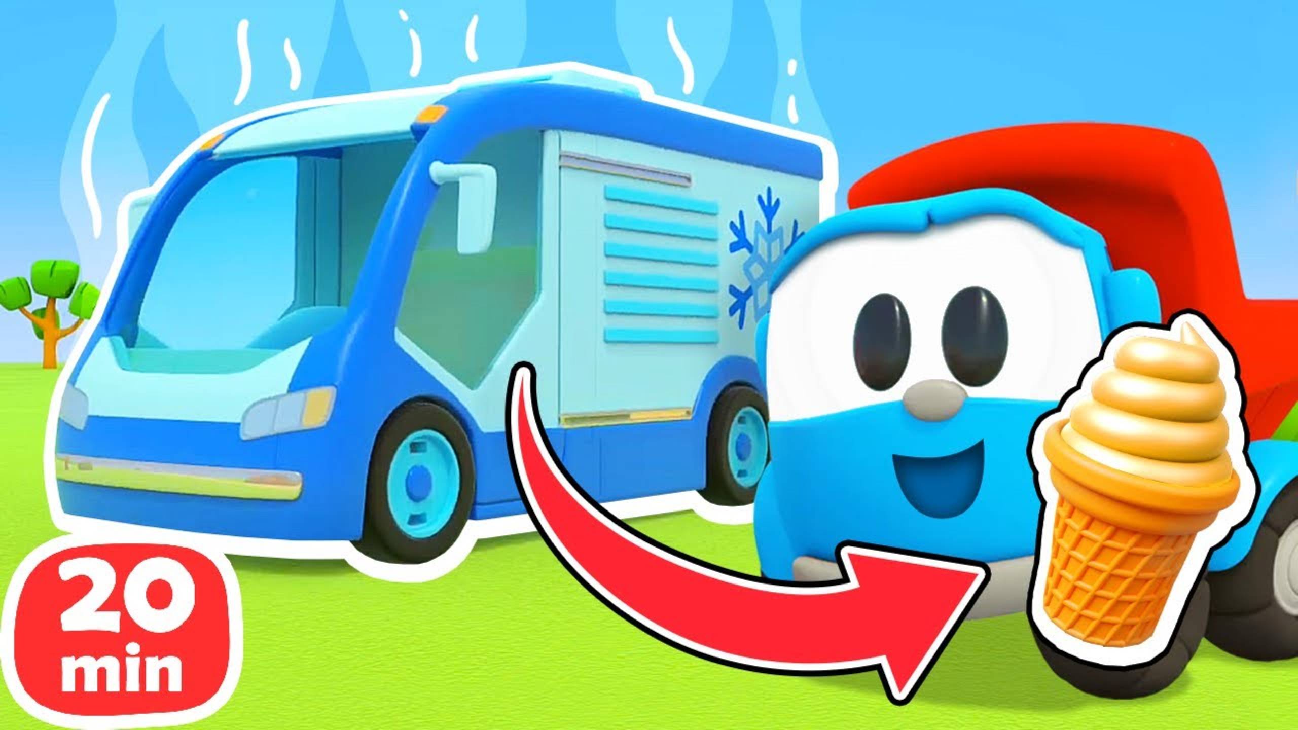 Грузовичок Лева собрал машину холодильник! ❄️ Мультики для детей про машинки смотреть онлайн