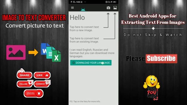 How to Convert Image to Editable Text in Mobile phone (The best Image to text Converter app for you смотреть онлайн