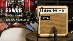 Комбоусилитель для акустических гитар 15Вт, 6,5" BG WA15