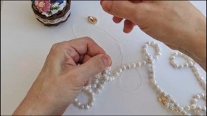 Как сделать бусы из жемчуга через узелок
