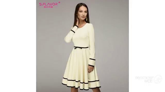 Покупки на AliExpress/Женская одежда/Элегантное платье смотреть онлайн