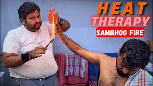 Fire Therapy Head Massage For Deep Healing - ASMR Indian Barber Sambhoo