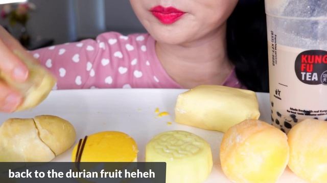 ASMR DURIAN EVERYTHING | YELLOW FOODS, ICE CREAM MOCHI, CREPE CAKE, MACARON, BUBBLE TEA, MOON CAKE смотреть онлайн