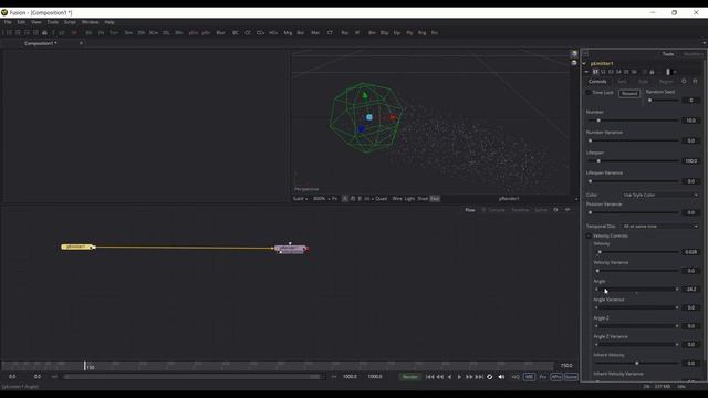 Blackmagic Fusion Particle System - pEmitter pRender смотреть онлайн