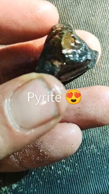 found this beautiful piece of pyrite 😍 смотреть онлайн