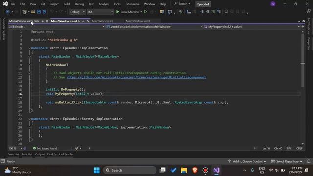C++/WinRT + WinUI - Episode 1: First Project смотреть онлайн
