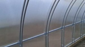 Теплица с двойной дугой, усиленная оцинкованная дачница Люкс , с поликарбонатом 4 мм. БИО.