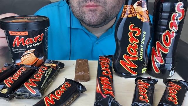 ASMR Mars Chocolate Party (Chocolate Candy Bars & Ice Cream Eating) Mukbang
