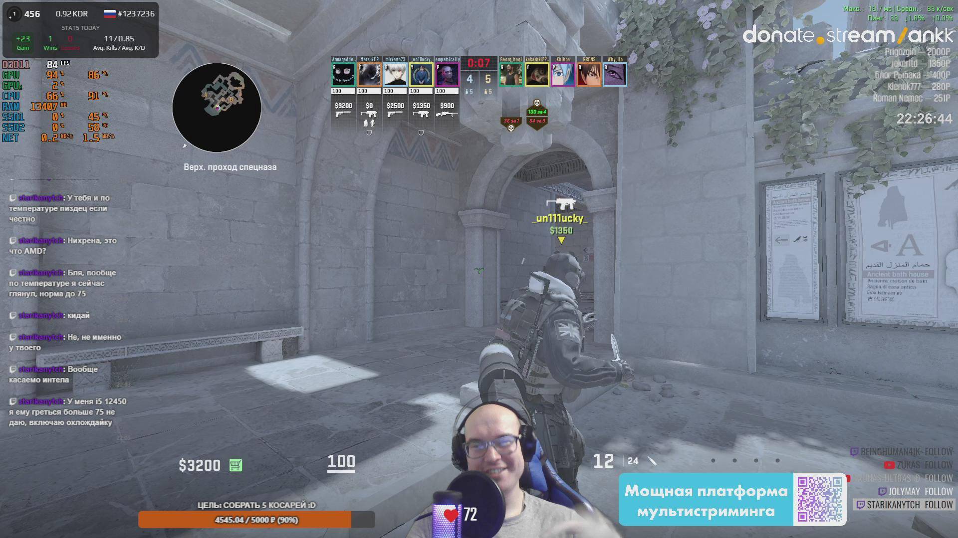UnluckyStream275 FACEIT | Restream.su