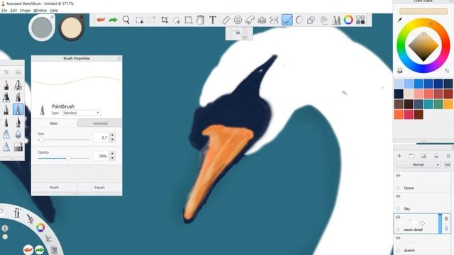 Speedpainting [SWAN] || Let's try Digital Art!!! || Exploring how to use WACOM INTUOS DRAW CTL-490 смотреть онлайн