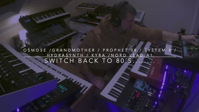 Switch Back To 80`s...... ( Osmose, Grandmother, Prophet 08, System 8, Hydrasynth, Kyra, Nord ) смотреть онлайн