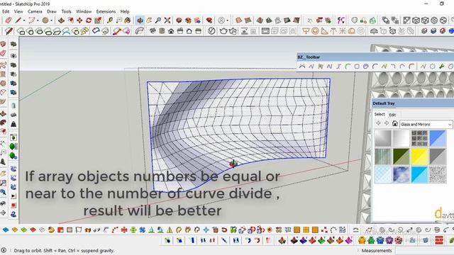 Sketchup Tutorial : Attractor Point Pattern by parametric divide curve смотреть онлайн